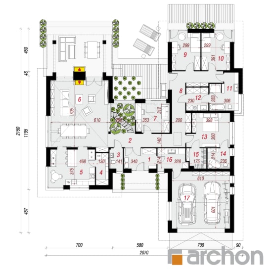 Dom w kliwiach 4 (G2) - zdjęcie od ARCHON+ Biuro Projektów