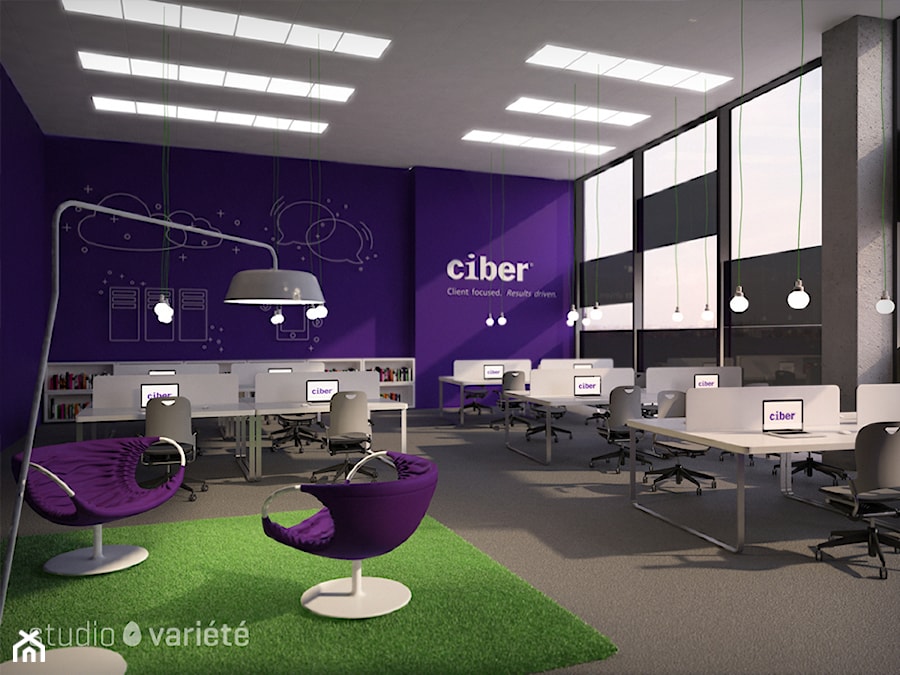 Projekt biura firmy Ciber - zdjęcie od Studio Variété