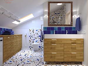 łazienka na poddaszu - zdjęcie od Izabela Widomska Wnętrza