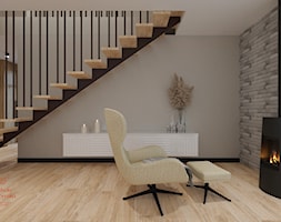 Dom w minimalistycznym stylu - Salon, styl minimalistyczny - zdjęcie od Izabela Widomska Wnętrza - Homebook