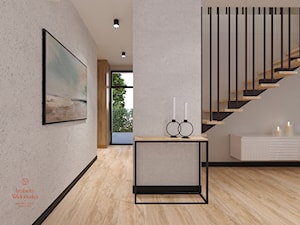 Dom w minimalistycznym stylu - Salon, styl nowoczesny - zdjęcie od Izabela Widomska Wnętrza