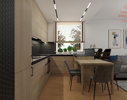 Minimalistyczne męskie mieszkanie - Kuchnia, styl nowoczesny - zdjęcie od Izabela Widomska Wnętrza - Homebook