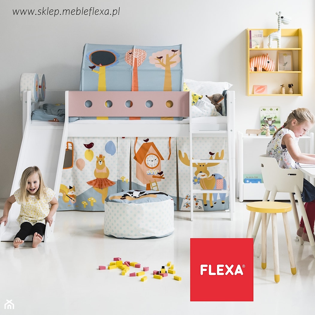 Łóżko ze zjeżdżalnią Flexa - zdjęcie od Flexa - Homebook