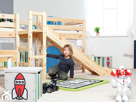 Aranżacje wnętrz - Pokój dziecka: Łóżko ze zjeżdzalnią i platformą - Flexa. Przeglądaj, dodawaj i zapisuj najlepsze zdjęcia, pomysły i inspiracje designerskie. W bazie mamy już prawie milion fotografii!