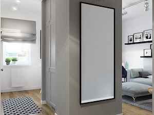 MIESZKANIE 49,5M² – POZNAŃ - Średni szary hol / przedpokój, styl skandynawski - zdjęcie od Devangari Design
