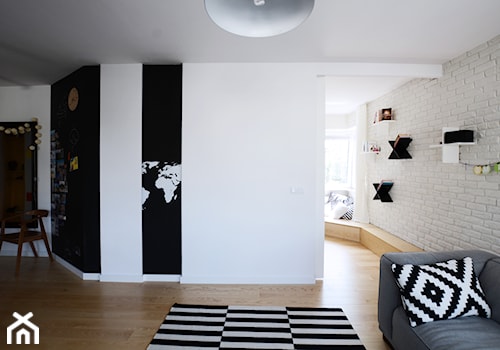 MIESZKANIE 62M² – PRAGA POŁUDNIE - Salon, styl skandynawski - zdjęcie od Devangari Design