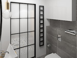 KAWALERKA 35M² – KRAKÓW - Mała łazienka, styl nowoczesny - zdjęcie od Devangari Design