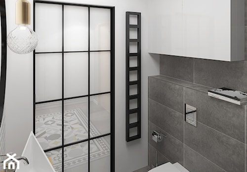 KAWALERKA 35M² – KRAKÓW - Mała łazienka, styl nowoczesny - zdjęcie od Devangari Design