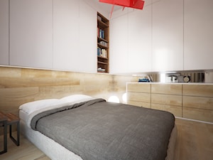 Mieszkanie 40m² Wola - Sypialnia, styl nowoczesny - zdjęcie od Devangari Design