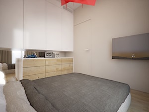 Mieszkanie 40m² Wola - Sypialnia, styl nowoczesny - zdjęcie od Devangari Design