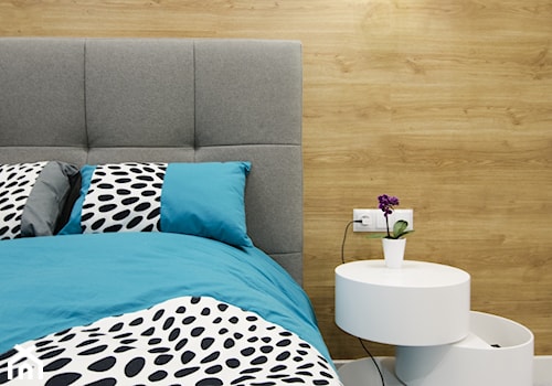 MIESZKANIE 74M² – ZIELONY ŻOLIBORZ - Sypialnia, styl nowoczesny - zdjęcie od Devangari Design