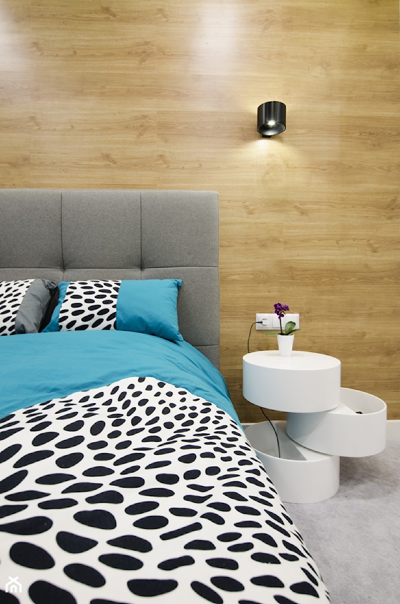 MIESZKANIE 74M² – ZIELONY ŻOLIBORZ - Sypialnia, styl nowoczesny - zdjęcie od Devangari Design