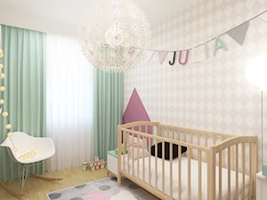 DOM 73M² – LUBOŃ K.POZNANIA - Średni beżowy biały pokój dziecka dla dziecka dla dziewczynki, styl skandynawski - zdjęcie od Devangari Design