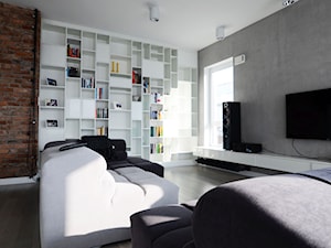 MIESZKANIE 125M² – MOKOTÓW - Salon, styl industrialny - zdjęcie od Devangari Design