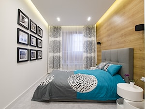MIESZKANIE 74M² – ZIELONY ŻOLIBORZ - Średnia sypialnia, styl nowoczesny - zdjęcie od Devangari Design