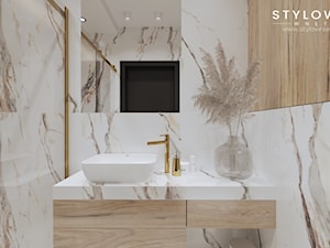 Mała łazienka z prysznicem - Łazienka, styl nowoczesny - zdjęcie od Stylownia Wnętrz Projektownie i aranżacja wnętrz