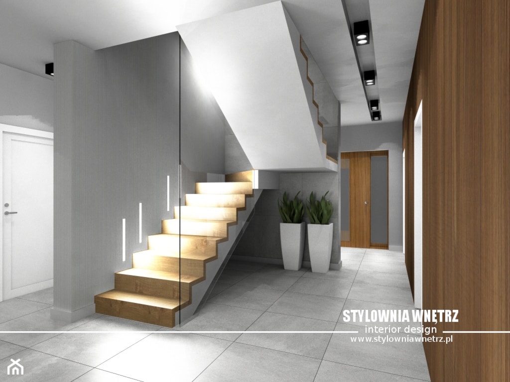 oświetlenie schodów - zdjęcie od Stylownia Wnętrz Projektownie i aranżacja wnętrz - Homebook
