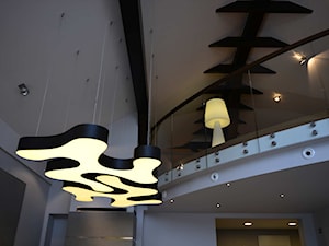 Schody półkowe + LED + gięte szkło - Taras, styl nowoczesny - zdjęcie od KAISER Schody