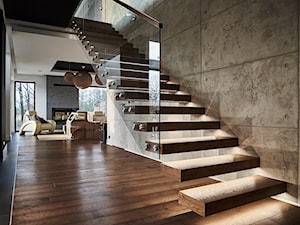 Beton, podłoga-kolor, schody