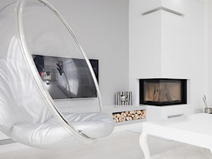 Strefa kominkowa i telewizyjna - zdjęcie od Monika Staniec Interior Design
