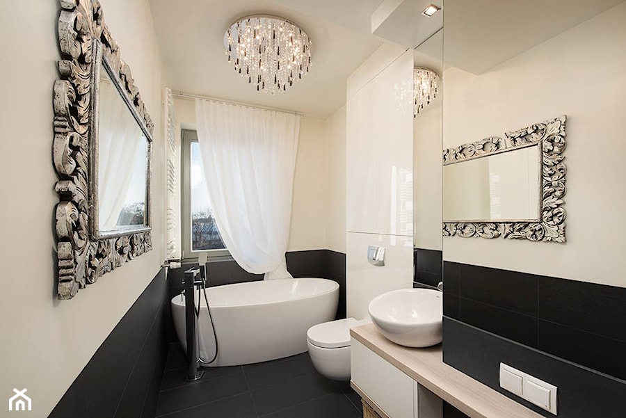 nowoczesna łazienka z elementami glamour - zdjęcie od Monika Staniec Interior Design