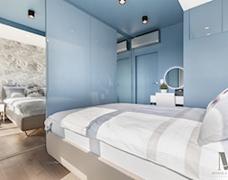 Sypialnia w błękicie - zdjęcie od Monika Staniec Interior Design - Homebook