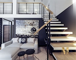 Salon w czerni - zdjęcie od Monika Staniec Interior Design - Homebook
