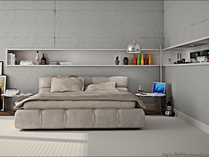 Średnia sypialnia, styl industrialny - zdjęcie od Zibi_C
