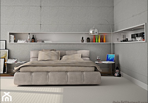 Średnia sypialnia, styl industrialny - zdjęcie od Zibi_C