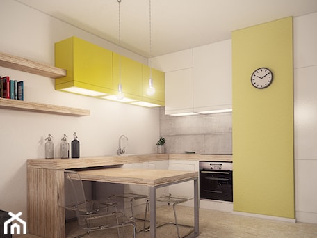 Aranżacje wnętrz - Kuchnia: Small modern apartment 01 - BAMM studio. Przeglądaj, dodawaj i zapisuj najlepsze zdjęcia, pomysły i inspiracje designerskie. W bazie mamy już prawie milion fotografii!