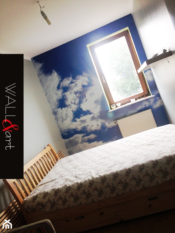W tej sypialni zawsze świeci słońce. - zdjęcie od Wall&art #Fototapety #NadrukiNaSzkle