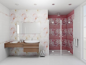 Duża bez okna łazienka, styl nowoczesny - zdjęcie od 1000 płytek Agnieszka Strychalska