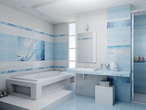 Delfiny Cer-rol błękitna łazienka