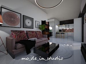 Salon z Kuchnią - Salon, styl nowoczesny - zdjęcie od mo-de-in-studio