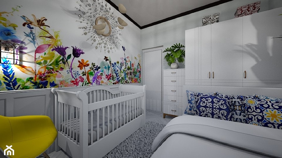 Sypialnia z kącikiem dla Maluszka - zdjęcie od mo-de-in-studio