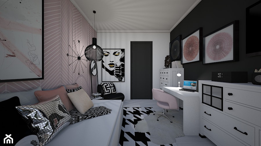 Pokój dla Nastolatki - Pokój dziecka, styl skandynawski - zdjęcie od mo-de-in-studio