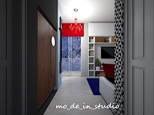Salon z Kuchnią - Hol / przedpokój, styl nowoczesny - zdjęcie od mo-de-in-studio