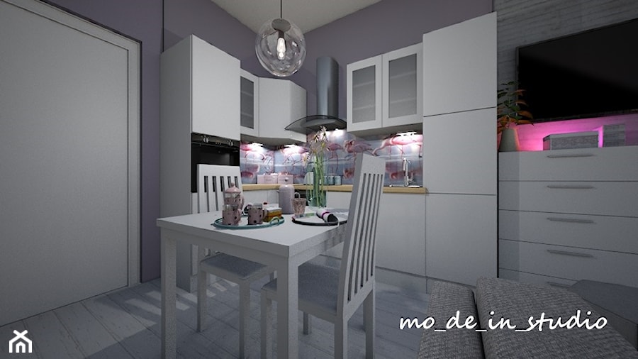 Mały Salon - Kuchnia, styl nowoczesny - zdjęcie od mo-de-in-studio
