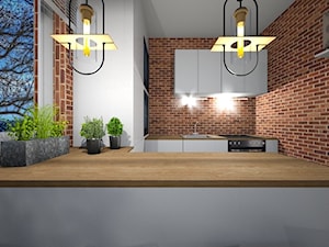Kuchnia z Cegłą - Kuchnia, styl industrialny - zdjęcie od mo-de-in-studio