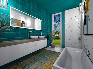 Łazienka z wanną i prysznicem - Łazienka, styl nowoczesny - zdjęcie od mo-de-in-studio