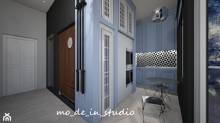 Salon z Kuchnią - Kuchnia, styl nowoczesny - zdjęcie od mo-de-in-studio