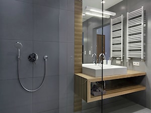 Mała bez okna łazienka, styl minimalistyczny - zdjęcie od THE VIBE