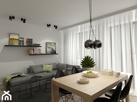 Aranżacje wnętrz - Salon: APARTAMENT 50m PUŁAWY - Salon, styl nowoczesny - THE VIBE. Przeglądaj, dodawaj i zapisuj najlepsze zdjęcia, pomysły i inspiracje designerskie. W bazie mamy już prawie milion fotografii!