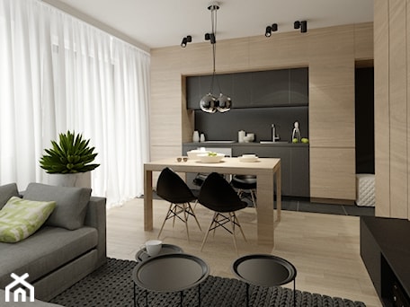 Aranżacje wnętrz - Jadalnia: APARTAMENT 50m PUŁAWY - Jadalnia, styl nowoczesny - THE VIBE. Przeglądaj, dodawaj i zapisuj najlepsze zdjęcia, pomysły i inspiracje designerskie. W bazie mamy już prawie milion fotografii!