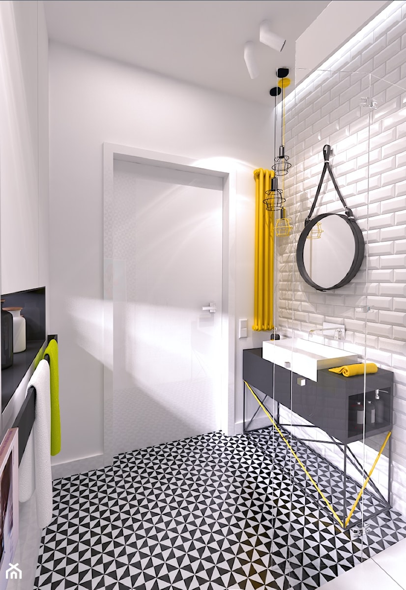 MIESZKANIE DO WYNAJĘCIA 31m2 WARSZAWA - Mała łazienka, styl industrialny - zdjęcie od THE VIBE