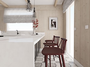 Projekt wnętrz drewnianego domu - Kuchnia, styl rustykalny - zdjęcie od Illa Design