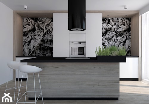Mieszkanie skandynawski z motywem roślinnym - Kuchnia, styl skandynawski - zdjęcie od Illa Design