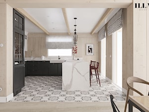 Projekt wnętrz drewnianego domu - Kuchnia, styl rustykalny - zdjęcie od Illa Design