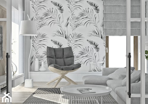 Mieszkanie w skandynawskim stylu - Średni biały salon, styl skandynawski - zdjęcie od Illa Design