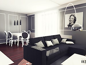 Eleganckie mieszkanie w Krakowie - Salon - zdjęcie od Illa Design